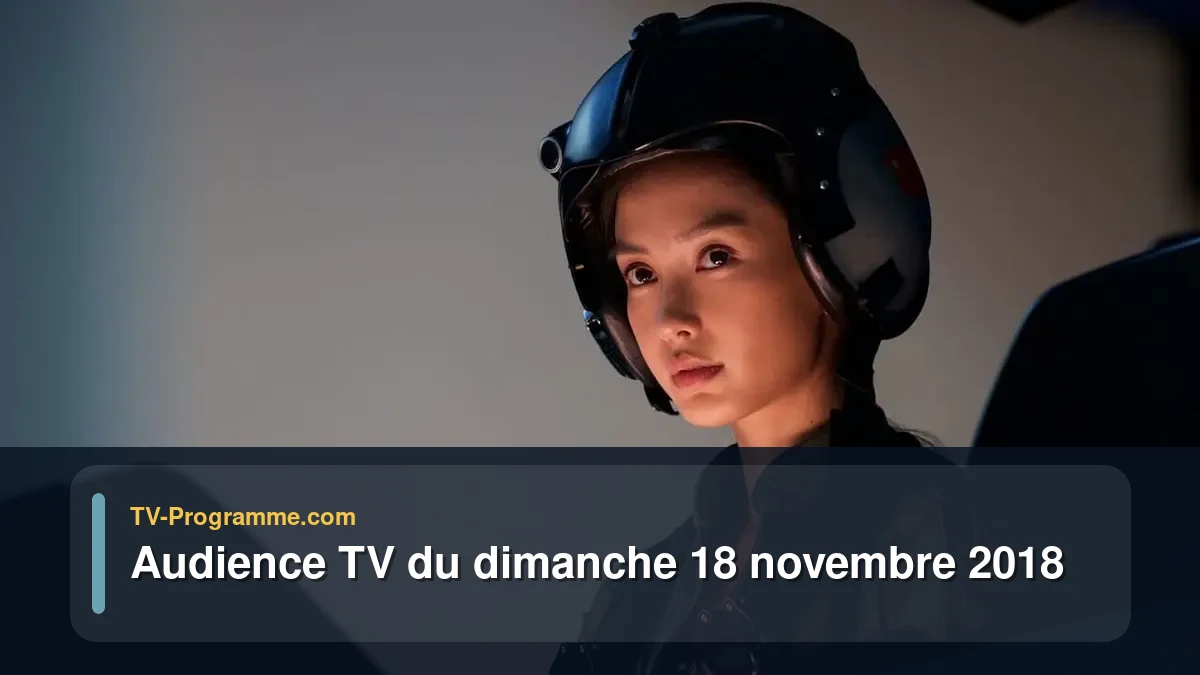 Audiences TV et audimat en prime time du Dimanche 18 novembre 2018