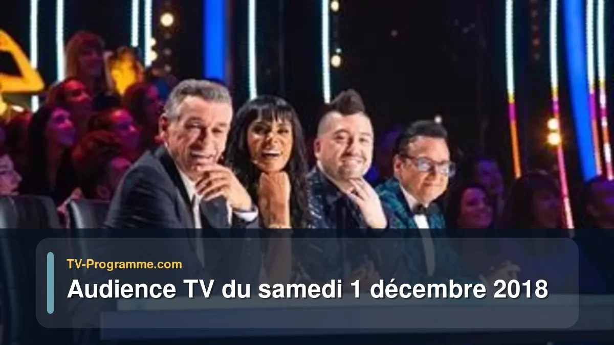 Audiences TV et audimat en prime time du Samedi 1 décembre 2018