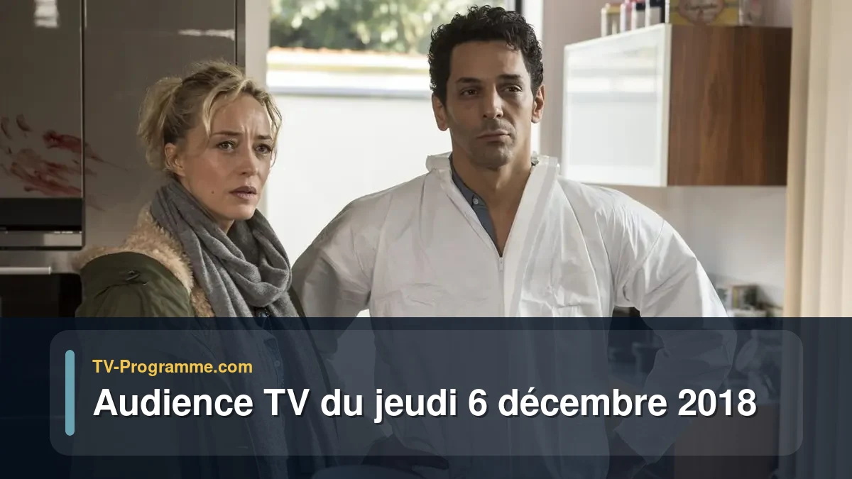 Audiences TV et audimat en prime time du Jeudi 6 décembre 2018