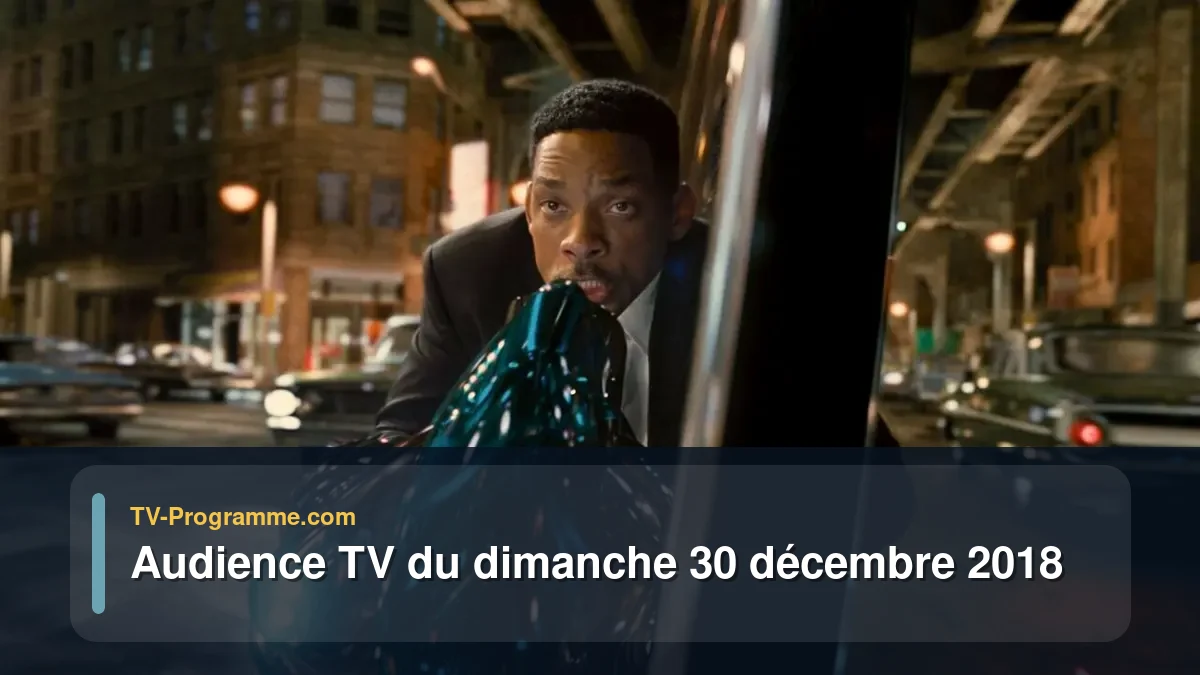 Audiences TV et audimat en prime time du Dimanche 30 décembre 2018