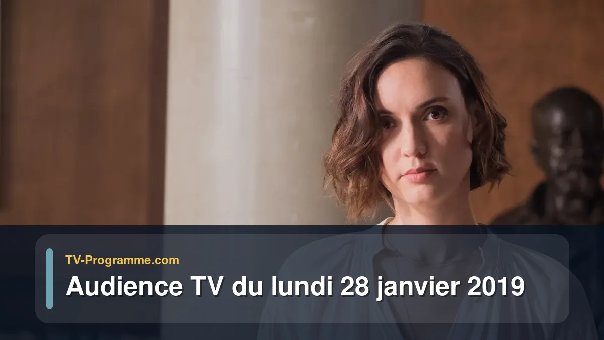 Audiences TV et audimat en prime time du Lundi 28 janvier 2019