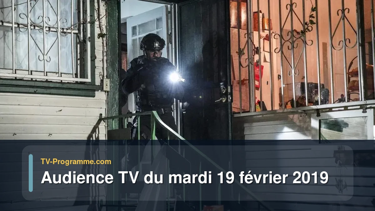 Audiences TV et audimat en prime time du Mardi 19 février 2019