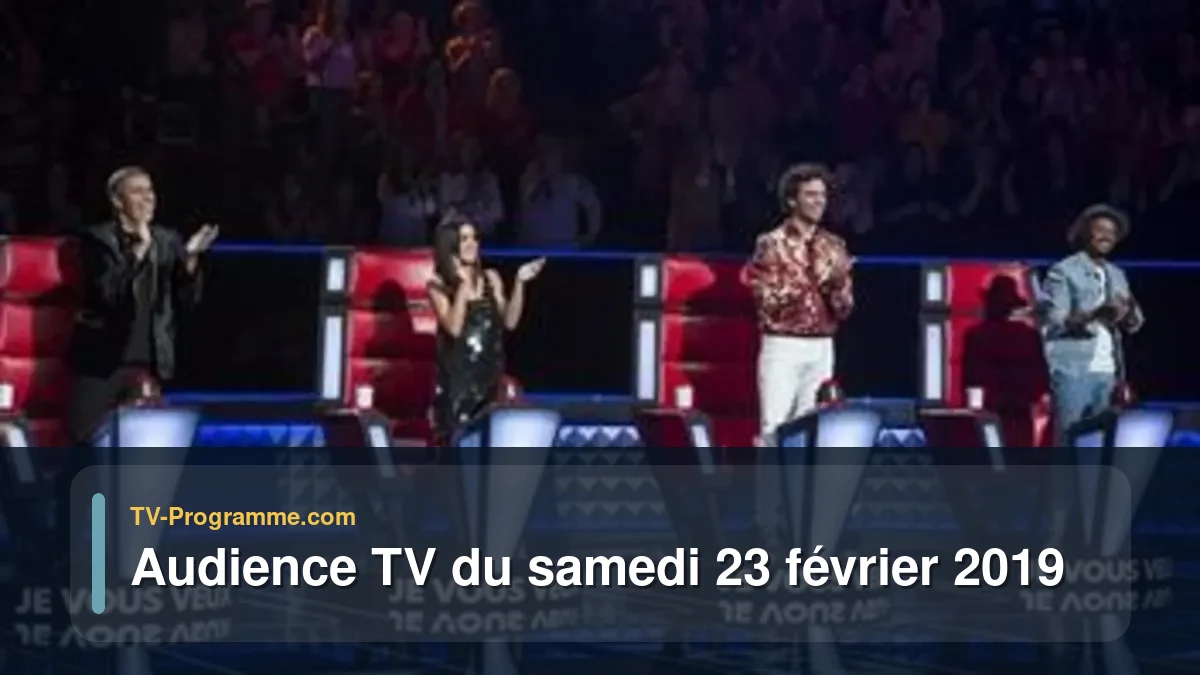 Audiences TV et audimat en prime time du Samedi 23 février 2019