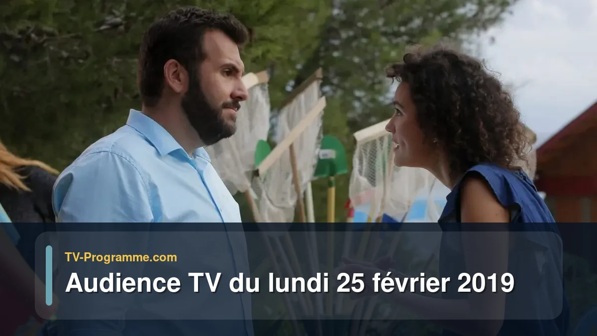 Audiences TV et audimat en prime time du Lundi 25 février 2019
