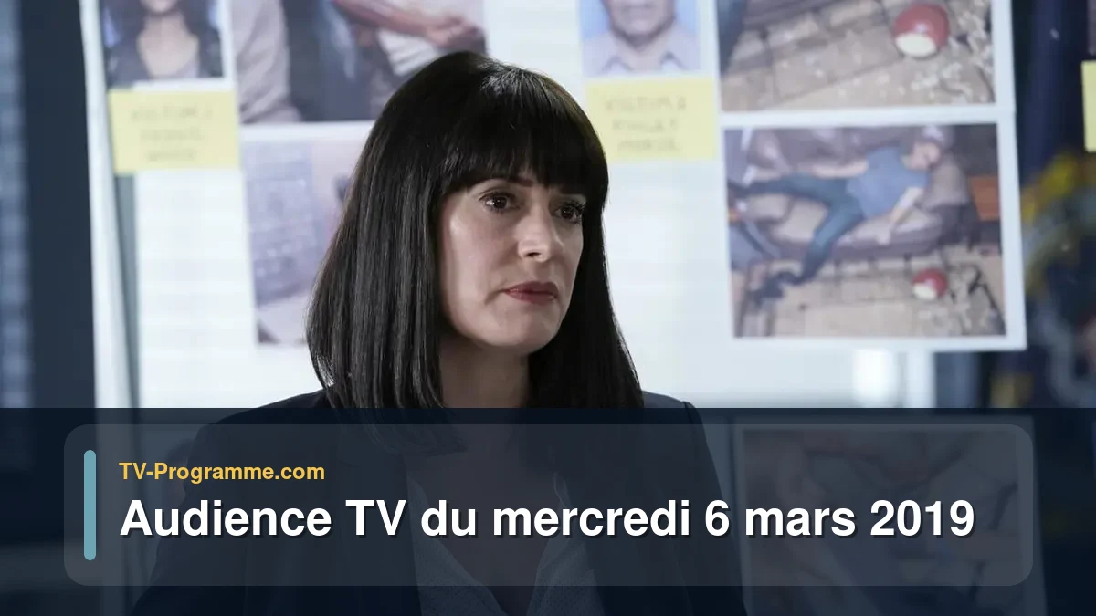 Audiences TV et audimat en prime time du Mercredi 6 mars 2019