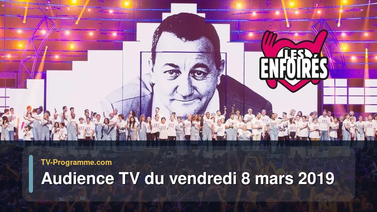 Audiences TV et audimat en prime time du Vendredi 8 mars 2019