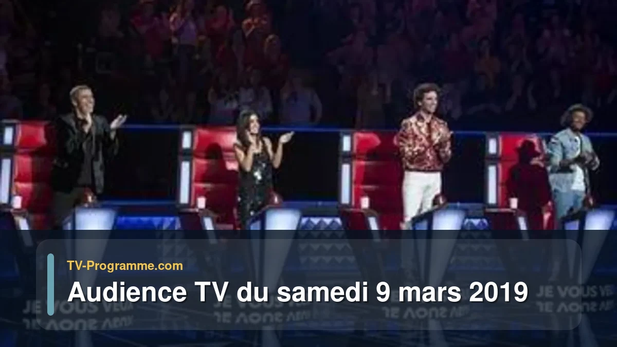 Audiences TV et audimat en prime time du Samedi 9 mars 2019