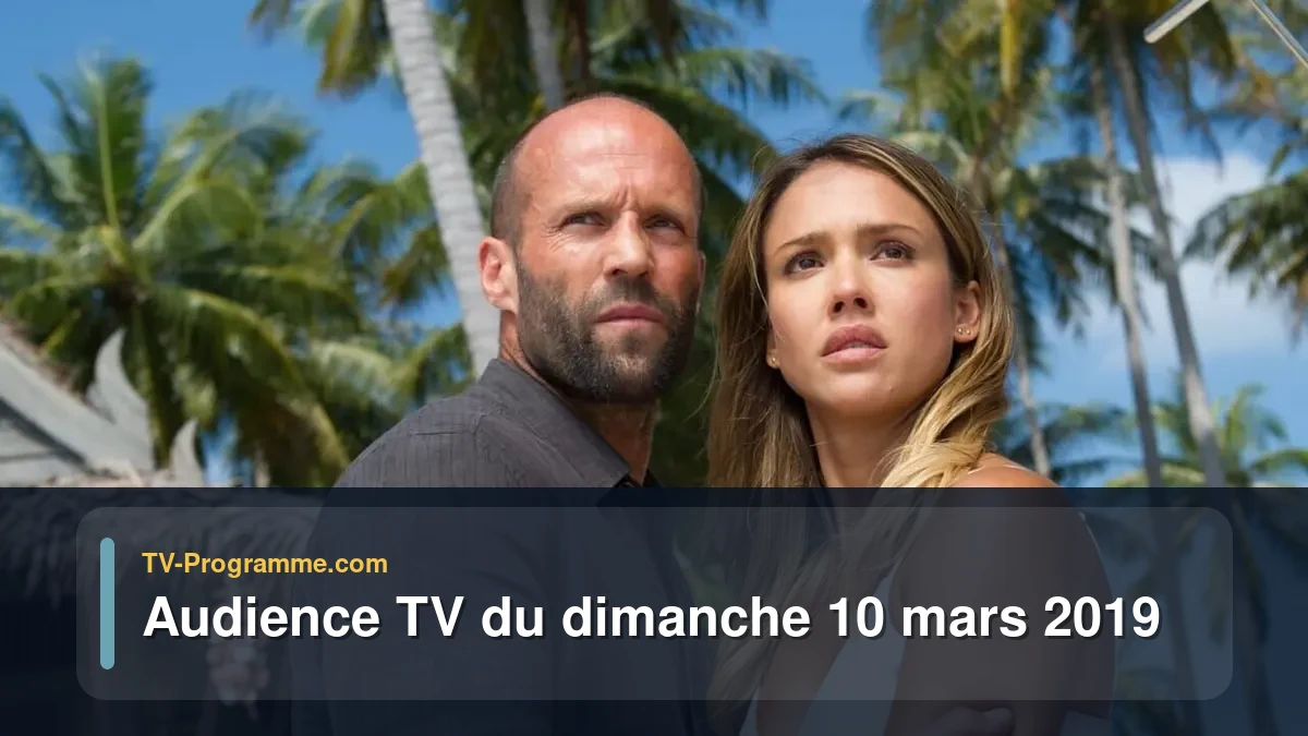 Audiences TV et audimat en prime time du Dimanche 10 mars 2019