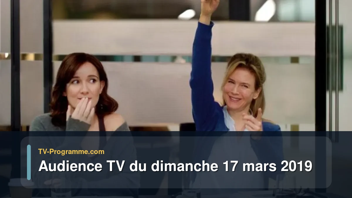 Audiences TV et audimat en prime time du Dimanche 17 mars 2019