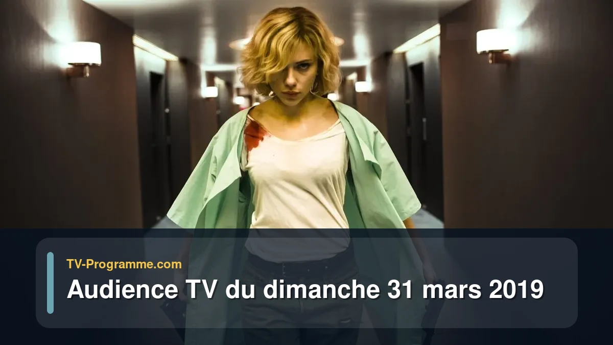 Audiences TV et audimat en prime time du Dimanche 31 mars 2019