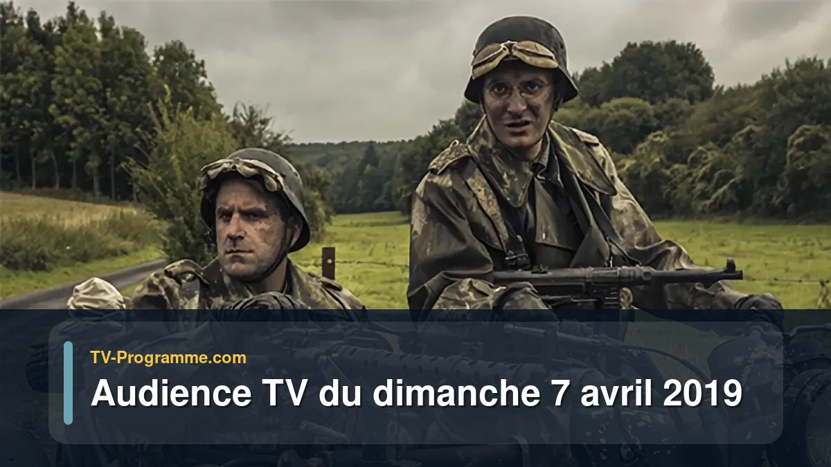 Audiences TV et audimat en prime time du Dimanche 7 avril 2019