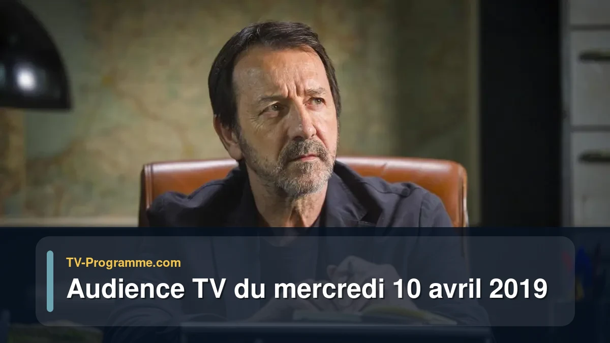 Audiences TV et audimat en prime time du Mercredi 10 avril 2019
