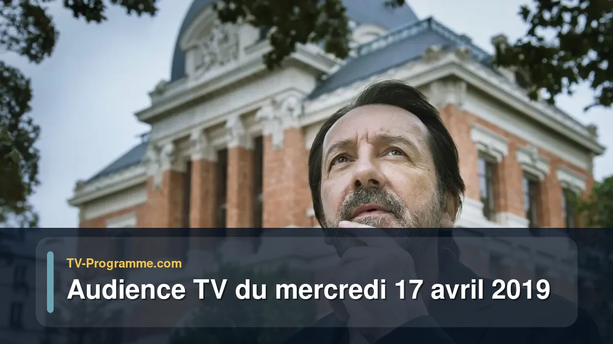 Audiences TV et audimat en prime time du Mercredi 17 avril 2019