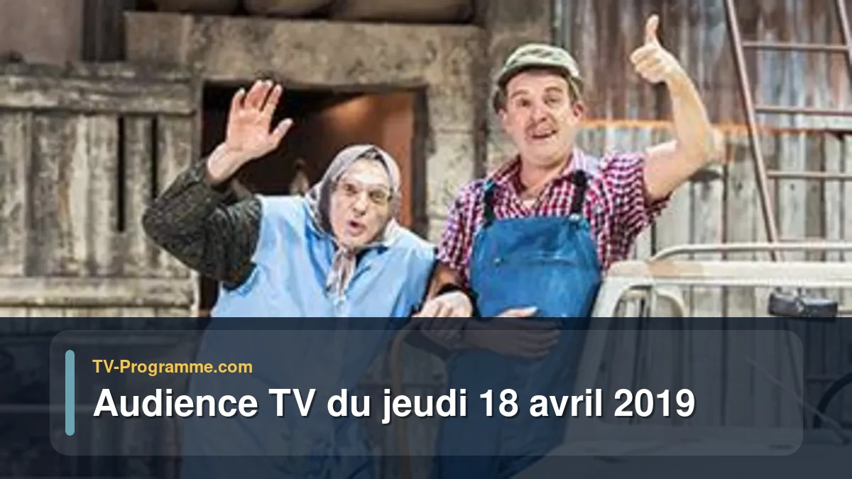 Audiences TV et audimat en prime time du Jeudi 18 avril 2019