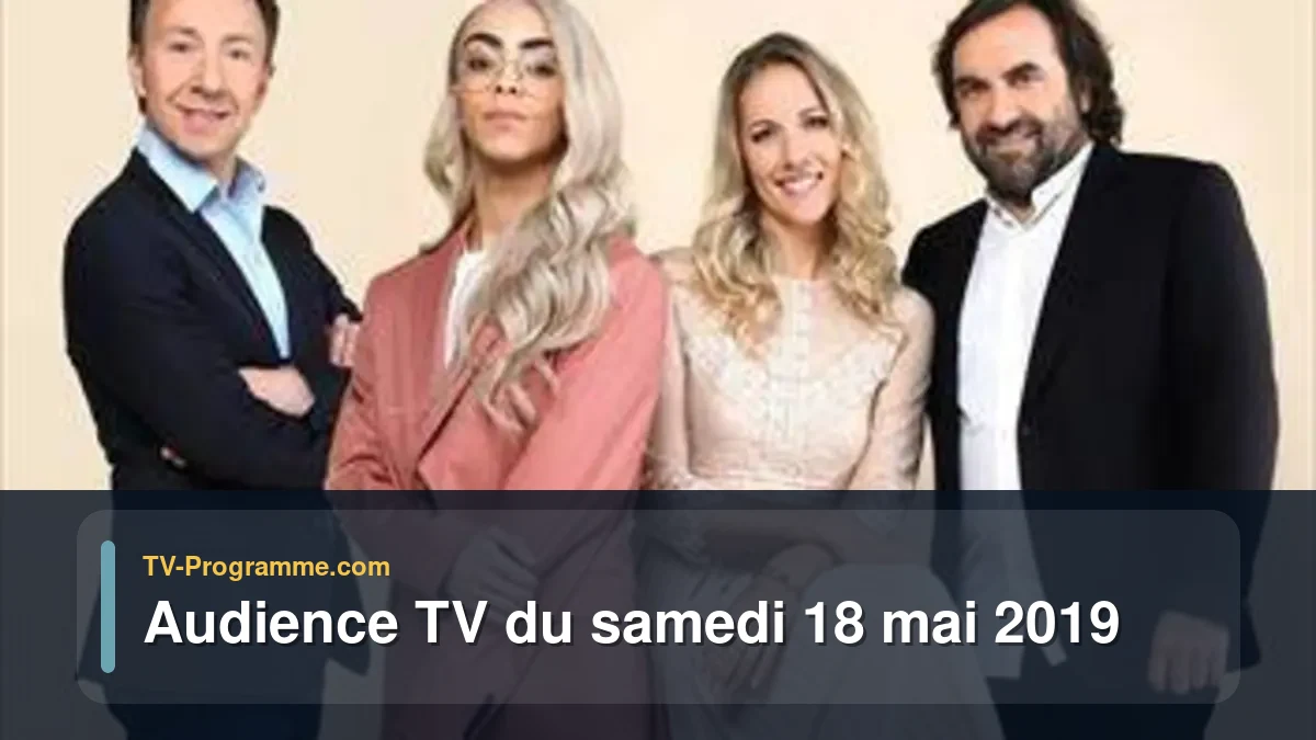 Audiences TV et audimat en prime time du Samedi 18 mai 2019