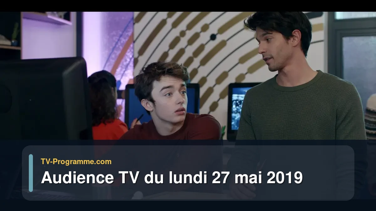 Audiences TV et audimat en prime time du Lundi 27 mai 2019