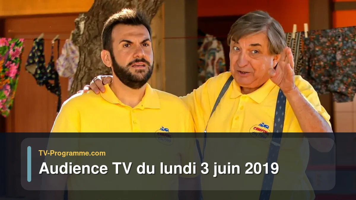 Audiences TV et audimat en prime time du Lundi 3 juin 2019