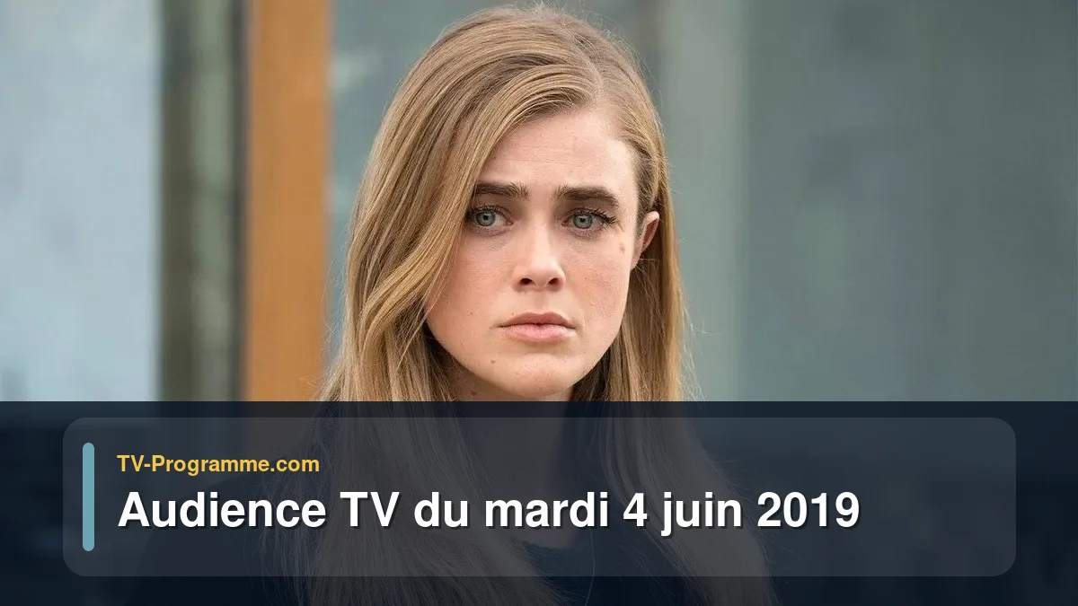 Audiences TV et audimat en prime time du Mardi 4 juin 2019