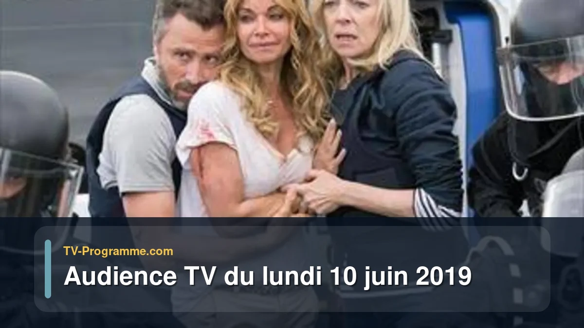 Audiences TV et audimat en prime time du Lundi 10 juin 2019