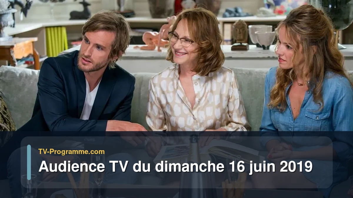 Audiences TV et audimat en prime time du Dimanche 16 juin 2019