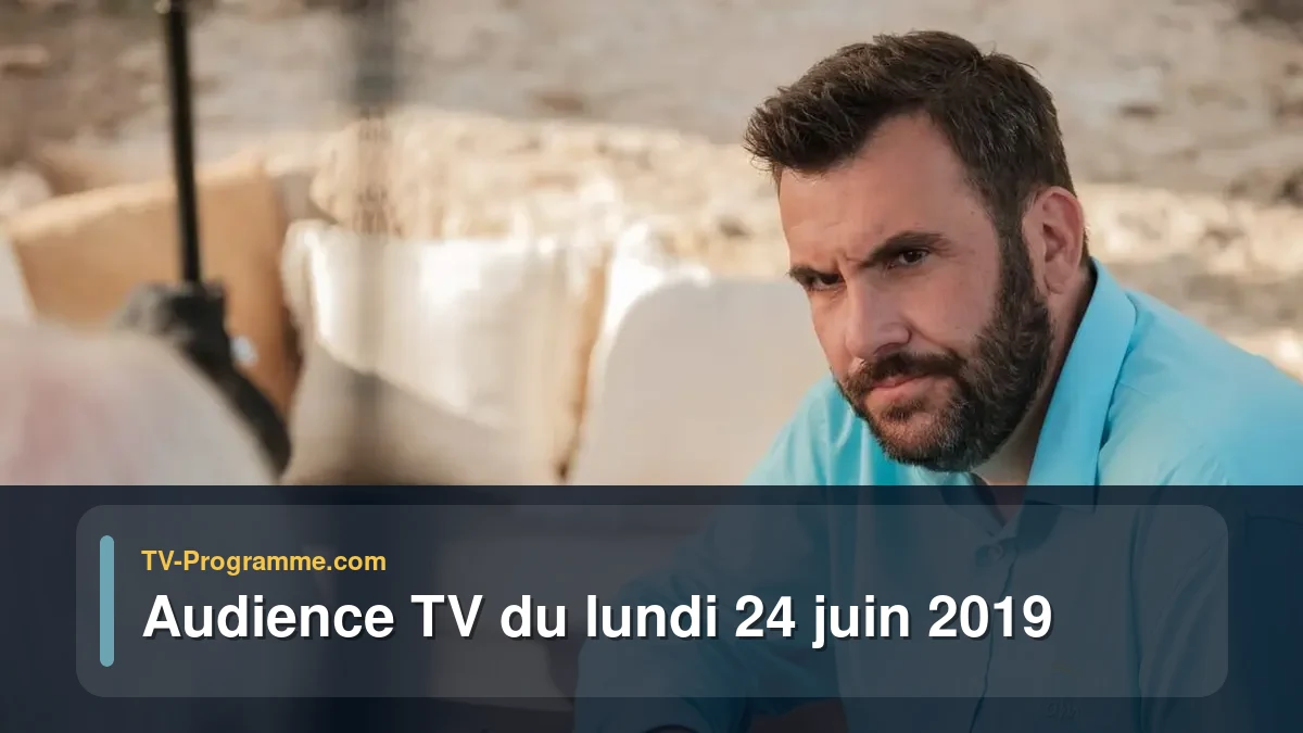 Audiences TV et audimat en prime time du Lundi 24 juin 2019