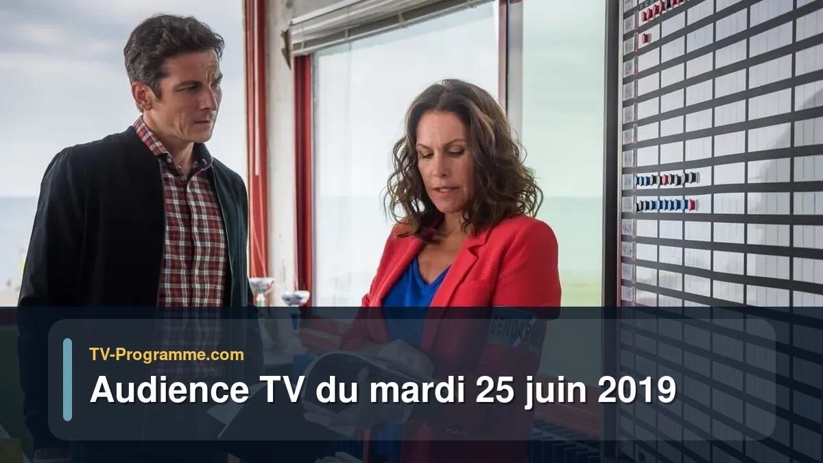 Audiences TV et audimat en prime time du Mardi 25 juin 2019