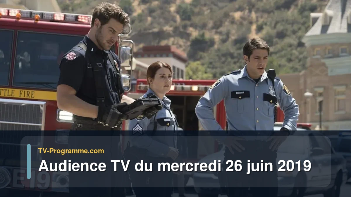 Audiences TV et audimat en prime time du Mercredi 26 juin 2019