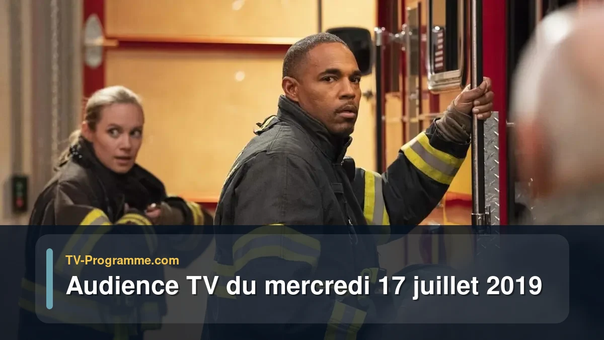 Audiences TV et audimat en prime time du Mercredi 17 juillet 2019