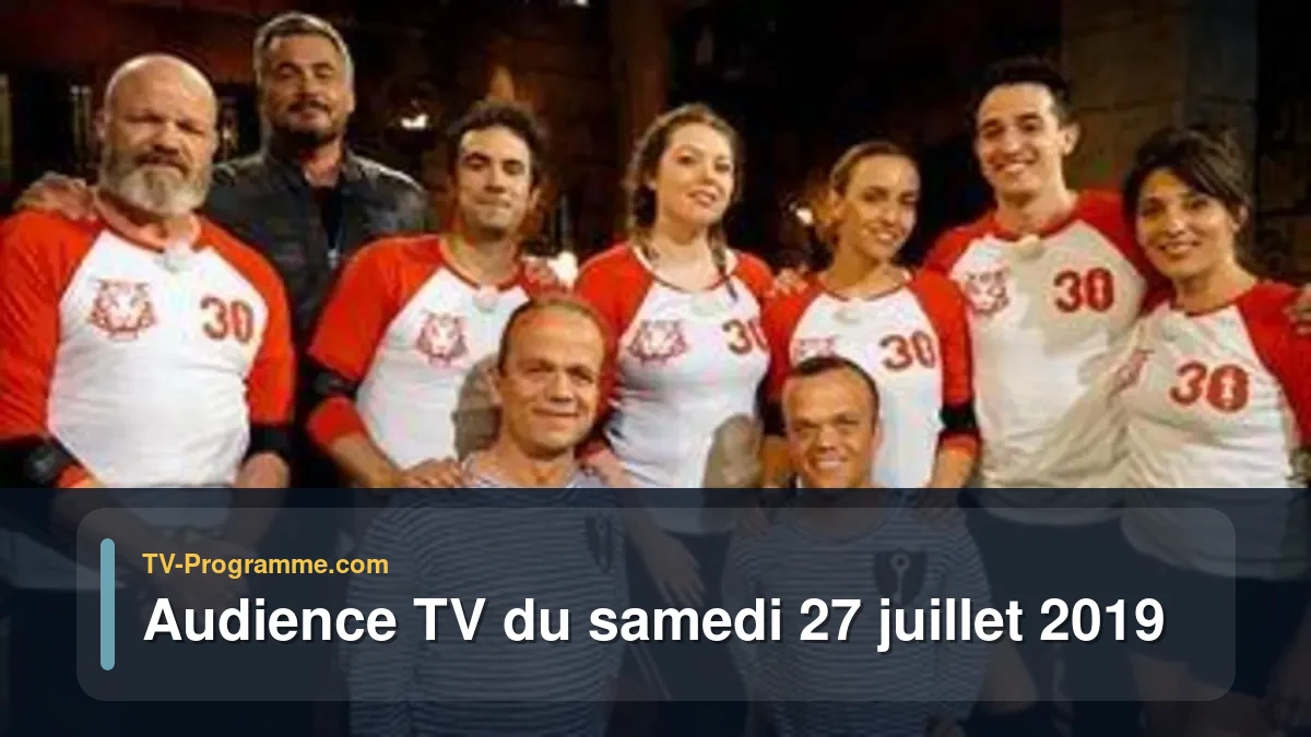 Audiences TV et audimat en prime time du Samedi 27 juillet 2019