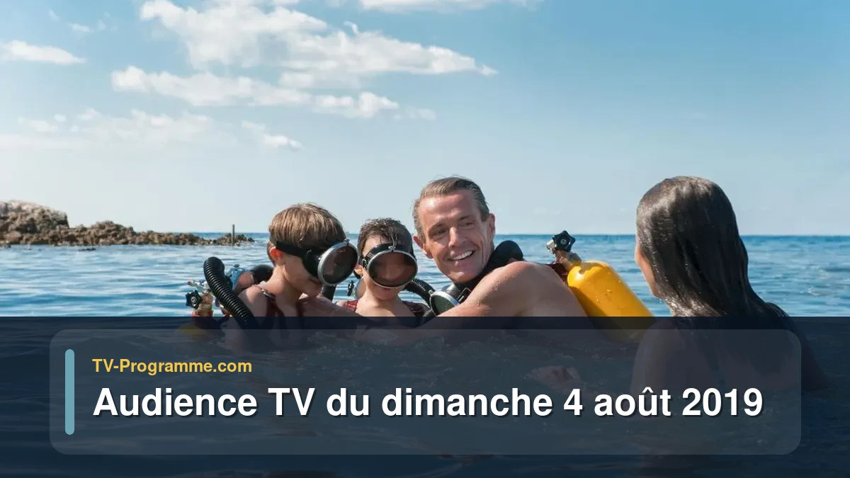 Audiences TV et audimat en prime time du Dimanche 4 août 2019
