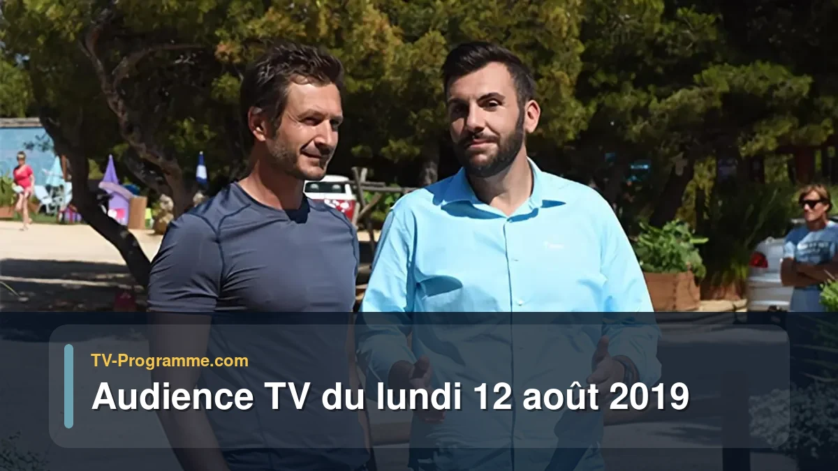 Audiences TV et audimat en prime time du Lundi 12 août 2019