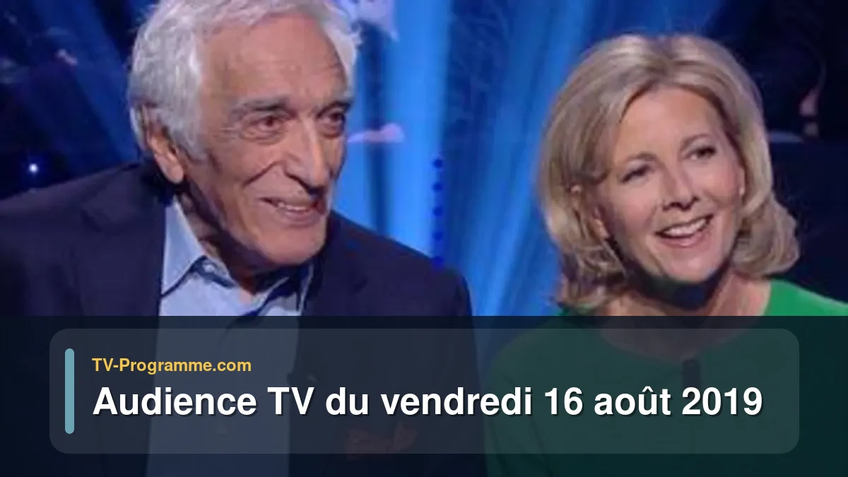 Audiences TV et audimat en prime time du Vendredi 16 août 2019