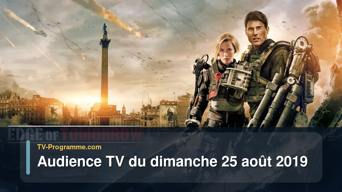 Audiences TV et audimat en prime time du Dimanche 25 août 2019