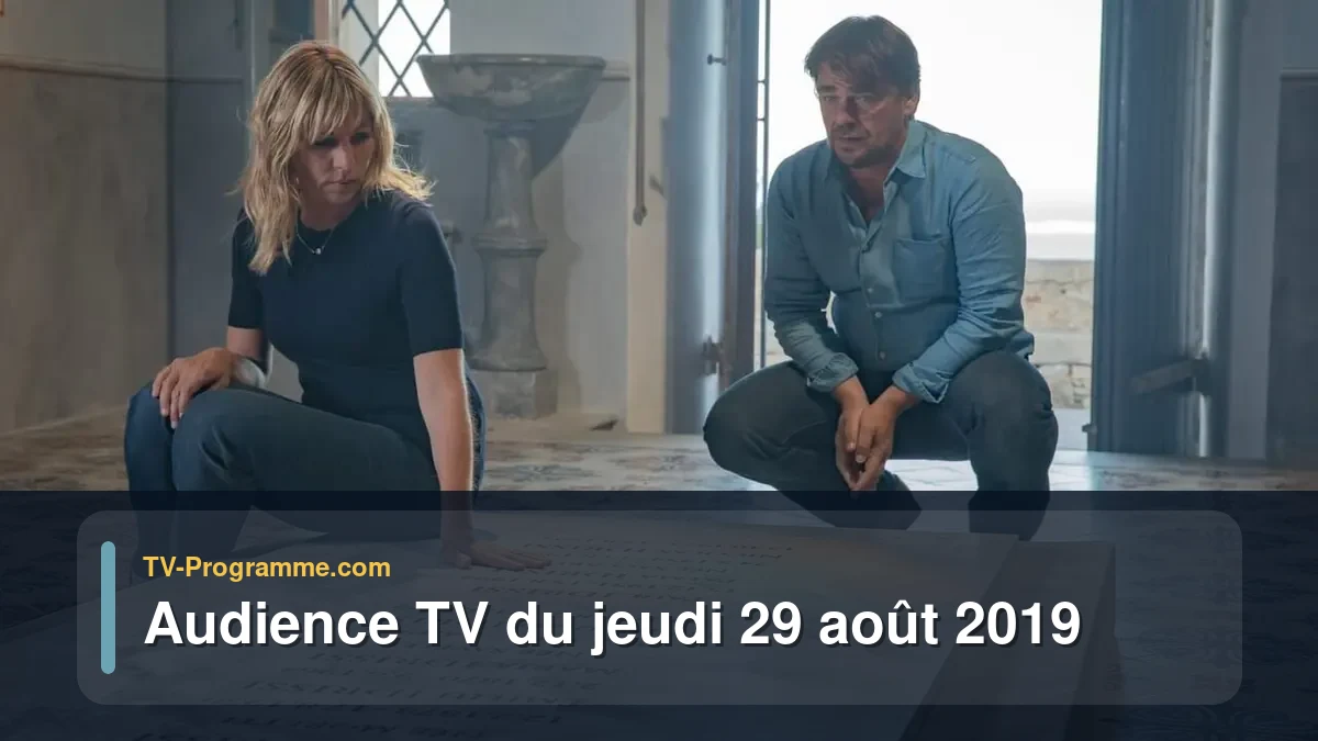 Audiences TV et audimat en prime time du Jeudi 29 août 2019
