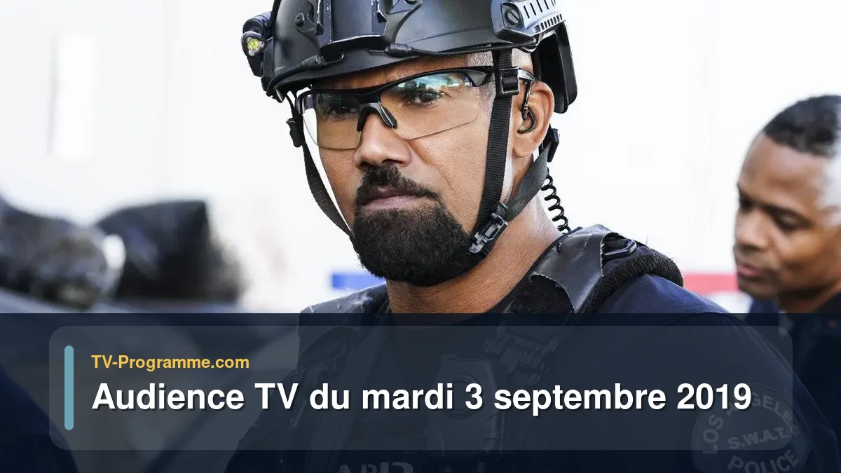 Audiences TV et audimat en prime time du Mardi 3 septembre 2019