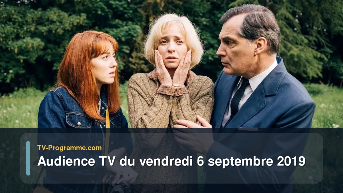 Audiences TV et audimat en prime time du Vendredi 6 septembre 2019