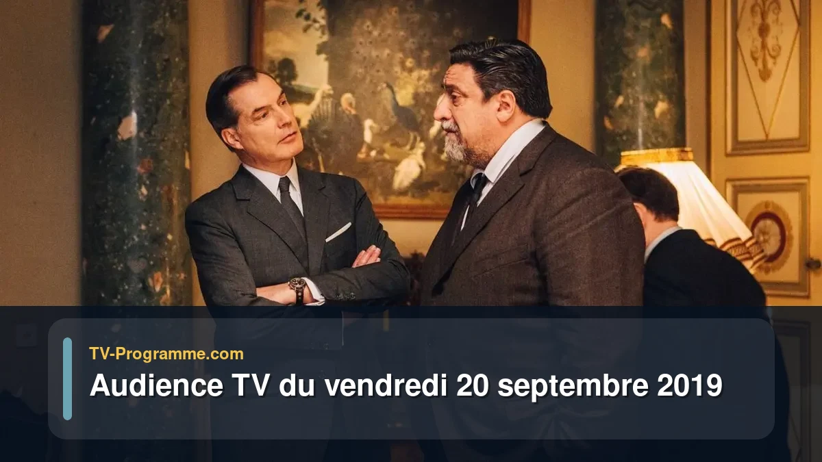 Audiences TV et audimat en prime time du Vendredi 20 septembre 2019