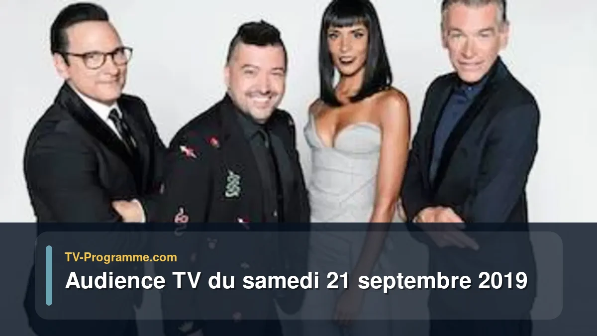 Audiences TV et audimat en prime time du Samedi 21 septembre 2019