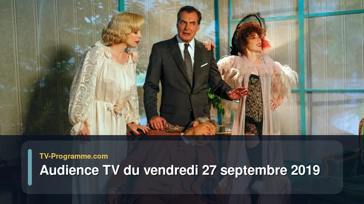 Audiences TV et audimat en prime time du Vendredi 27 septembre 2019