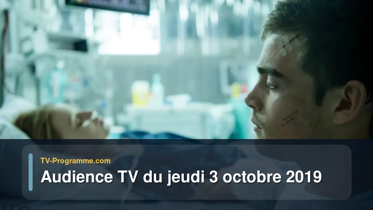 Audiences TV et audimat en prime time du Jeudi 3 octobre 2019