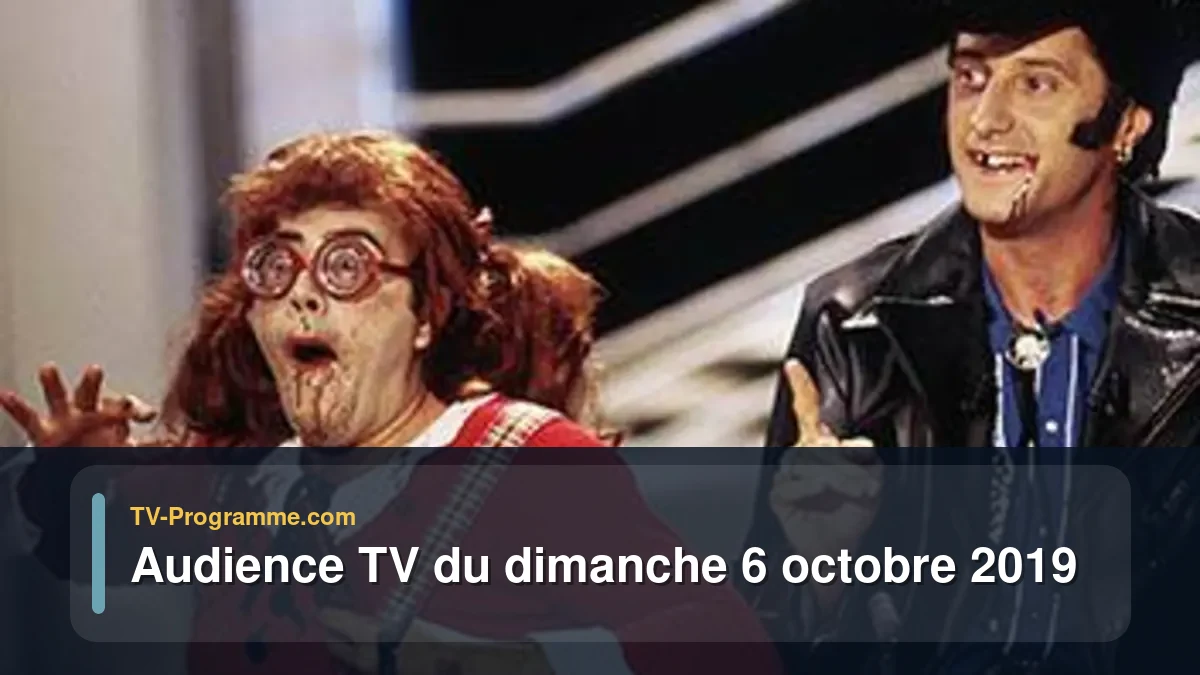 Audiences TV et audimat en prime time du Dimanche 6 octobre 2019