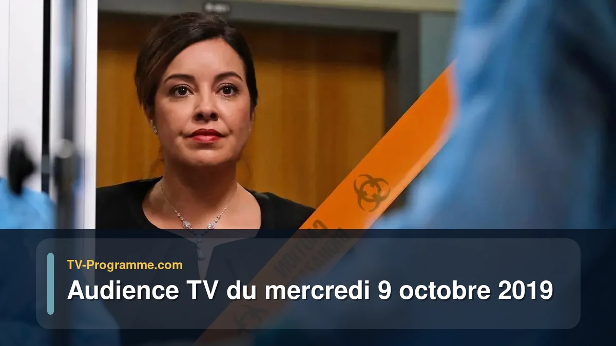 Audiences TV et audimat en prime time du Mercredi 9 octobre 2019