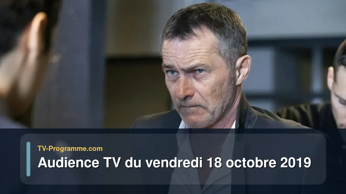 Audiences TV et audimat en prime time du Vendredi 18 octobre 2019