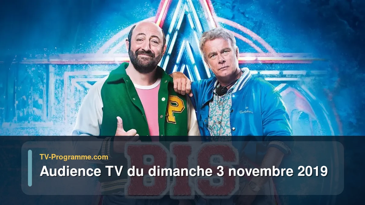 Audiences TV et audimat en prime time du Dimanche 3 novembre 2019