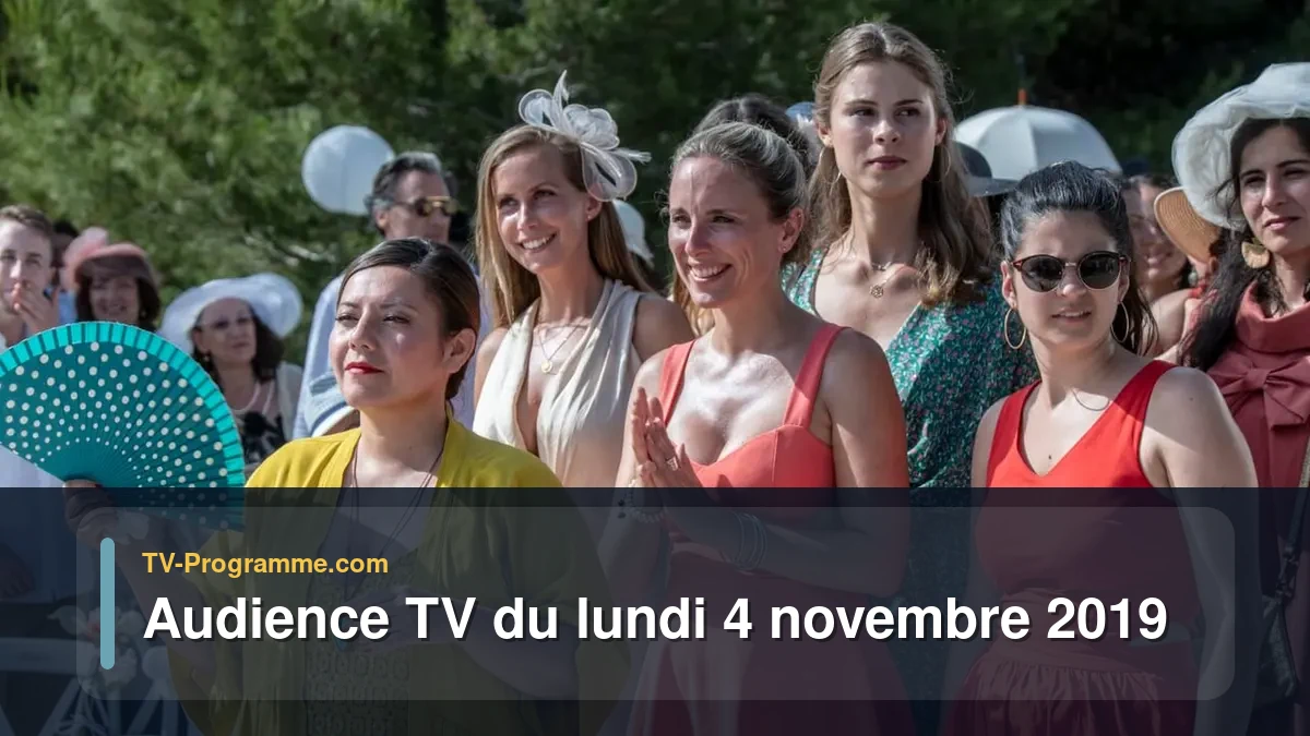 Audiences TV et audimat en prime time du Lundi 4 novembre 2019