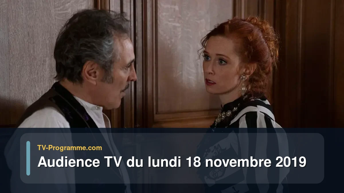 Audiences TV et audimat en prime time du Lundi 18 novembre 2019