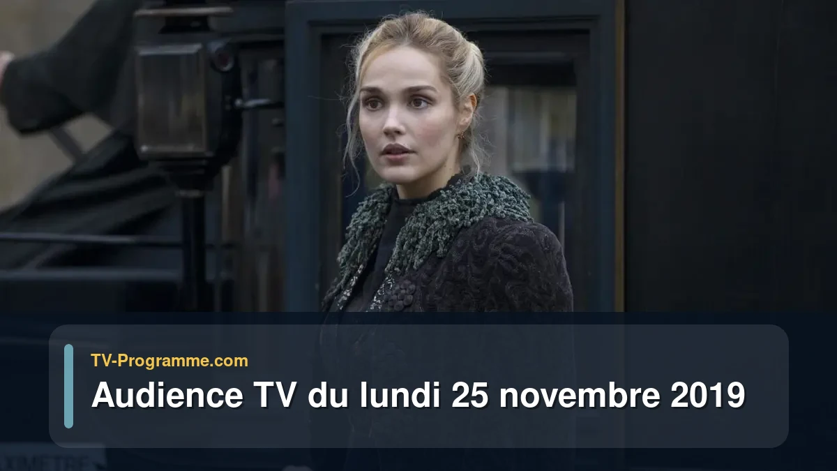 Audiences TV et audimat en prime time du Lundi 25 novembre 2019