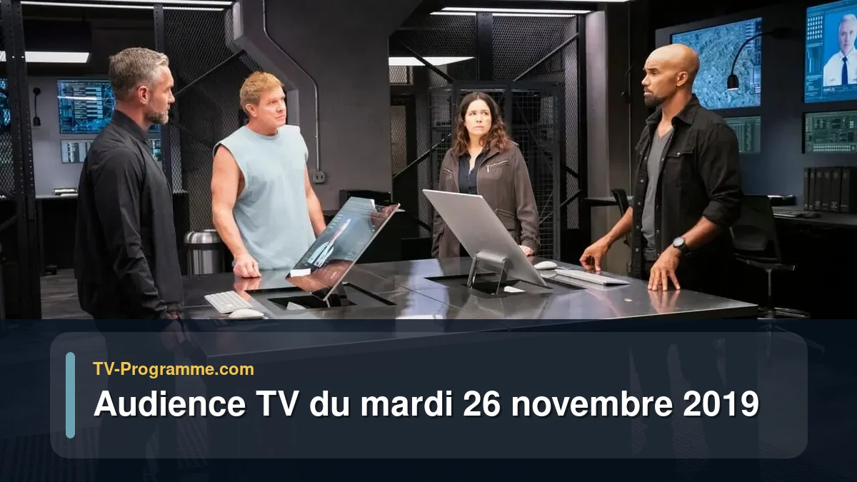 Audiences TV et audimat en prime time du Mardi 26 novembre 2019