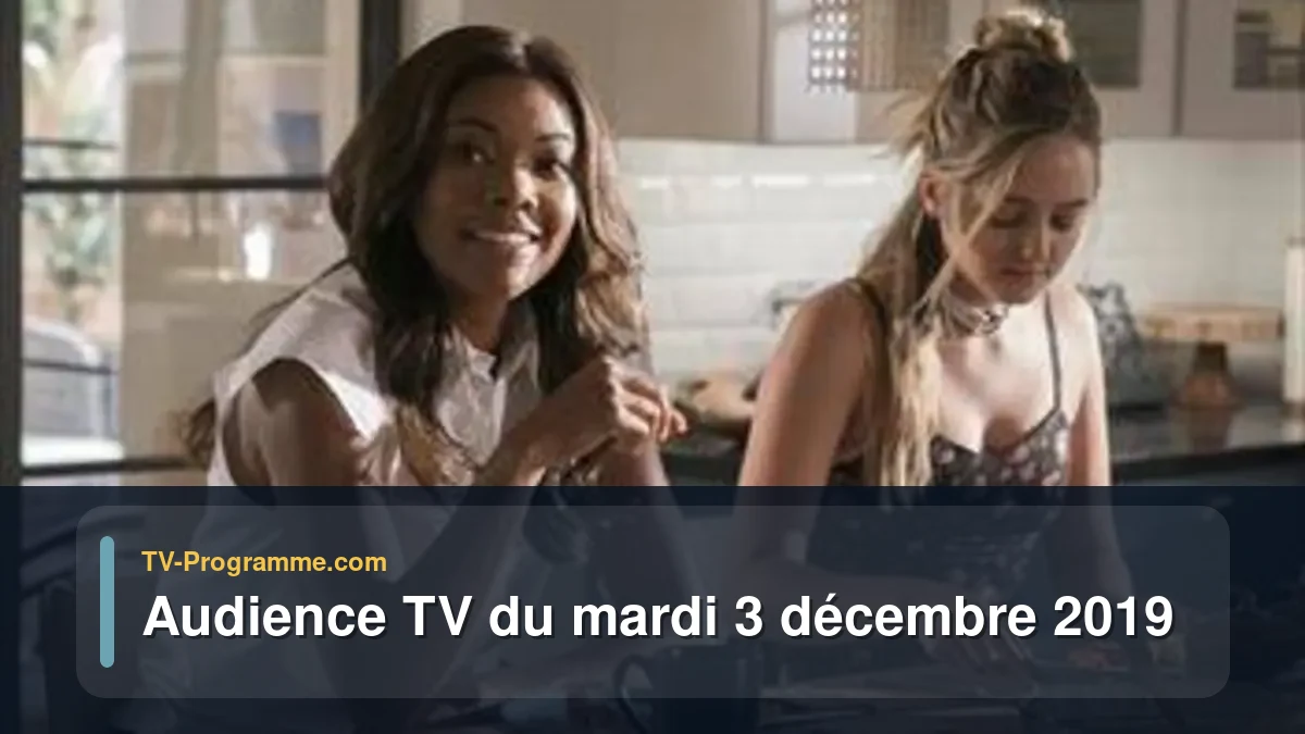 Audiences TV et audimat en prime time du Mardi 3 décembre 2019