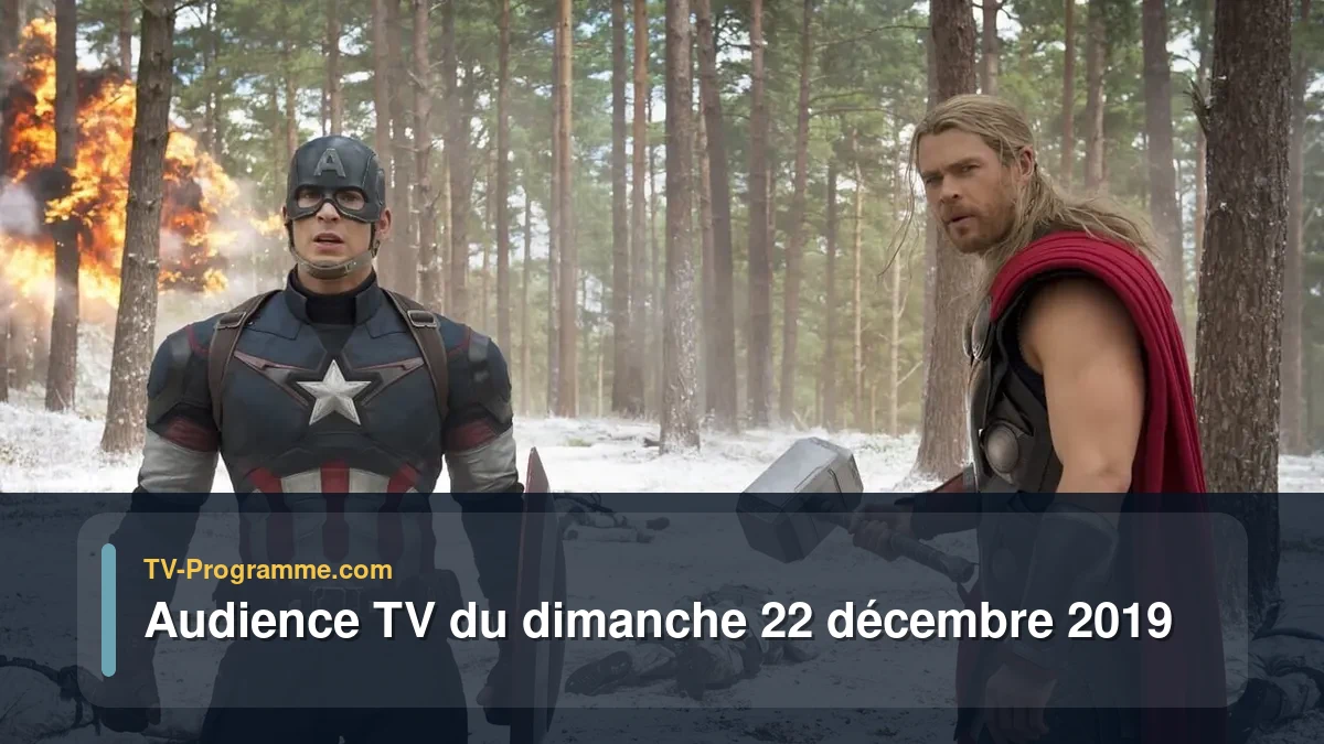 Audiences TV et audimat en prime time du Dimanche 22 décembre 2019